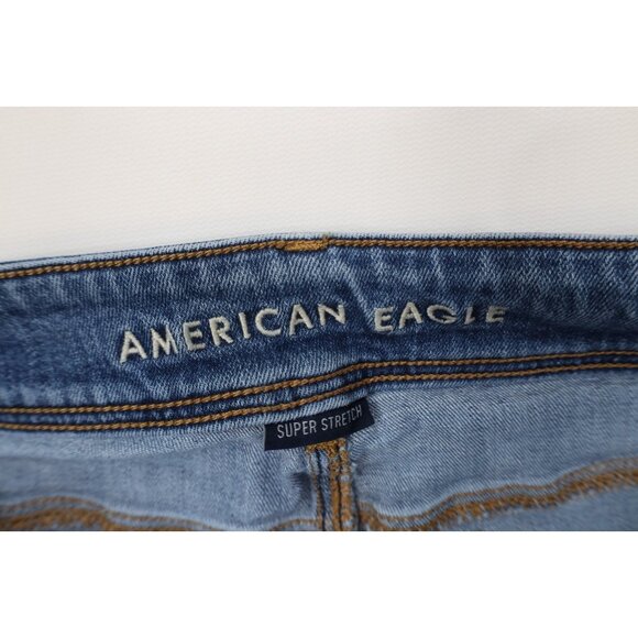 Vtg Y2K American Eagle Outfitters Womens 14 Babydoll Flared Kick Bootcut Jeans - Picture 7 of 13